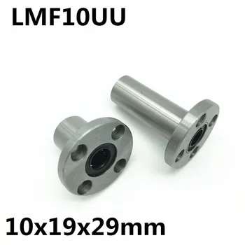 2 buc LMF10UU LMF10 flansa rulment Utilizat pentru 10mm ghidaj liniar transport Gratuit 10X19X29 mm