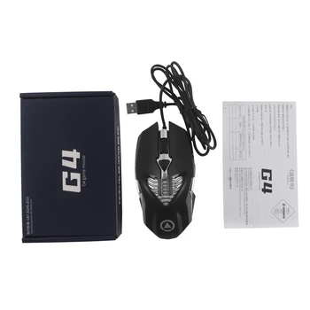 G4 cu Fir Gaming Mouse USB Optic Soareci de Calculator 800-1200-2400-3200 DPI 6 Buton Notebook Office Mouse-ul Pentru Laptop PC