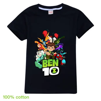 Desene Animate Ben10 Băieți Copii Haine De Moda Bumbac Fete Topuri De Crăciun Tricouri Copilul Unisex European, American Style T Shirt Masca