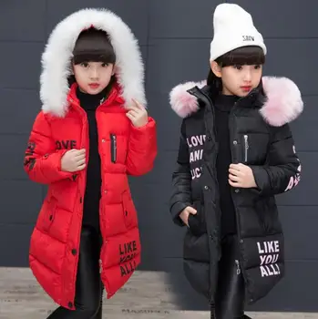 Noi 2020 Fete Haina de Iarna Cald Îngroșa Bumbac Captusit cu Gluga pentru Copii jacheta de Iarna pentru fete haine Copii haine Parka fata