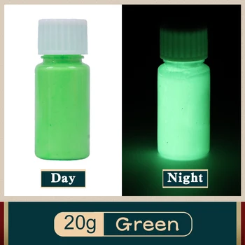 20g Verde Vopsea Luminos Glow în Întuneric Vopsea Fluorescenta pentru Petrecerea de Unghii Decor de Halloween