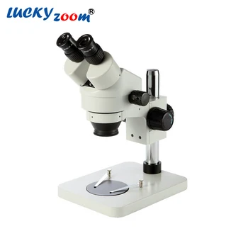 Profesionale 7X-45X Masă Pilon Sta Binocular Microscop Stereo Zoom Control PCB Microscopio 144 Led-uri de Lumină Inel