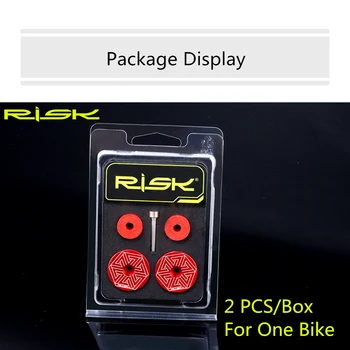 RISC 2 perechi/cutie Road Biciclete de Munte Biciclete Extinderea Ghidon Plug Capete de Bara Reglabile Inchidere cu Capace din Aliaj de Aluminiu