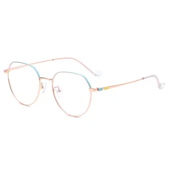 Noua versiunea coreeană a retro de metal rama de ochelari Moda oglindă plană Simplu și frumos decorate rama de ochelari.