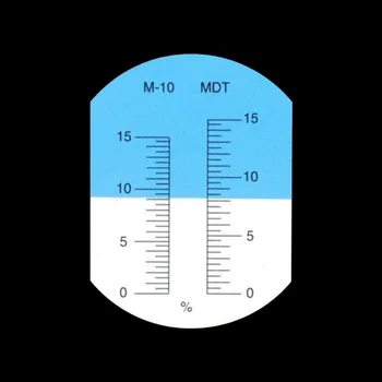 Yieryi emulsie de concentrare tester 0-15% anti-rugina de tăiere tester ulei mea refractometru test M-10 și MDT % în Greutate