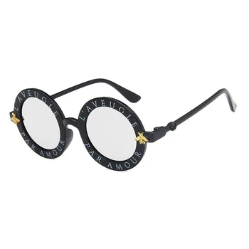 Clasic de albine pentru Copii ochelari de Soare Baieti Fete de Epocă de Lux ochelari de Soare pentru Copii Baby ochelari de soare Rotund Ochelari de Soare Oculos De sol UV400