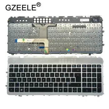 GZEELE Tastatura Laptop PENTRU HP ENVY 17t-3000 17-3070NR 17-3090NR 17-3200 17-3270NRCTO 3D 3000EA 3200 3002 silver frame cu iluminare din spate