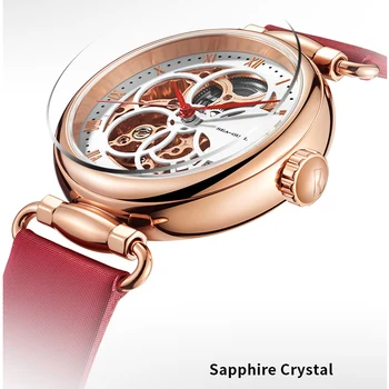 Pescărușul Doamnelor automat mechanical ceas la Modă ceas de sex feminin Subțire și ușor Doamnelor ceas mecanic Timp zeita 6002L