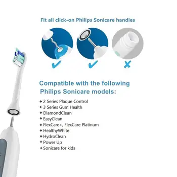 Periuta de dinti înlocuirea Capete cu Capace de Protecție pentru Philips Sonicare Periuta de dinti 2 Seria 3 Seria Guma de Sănătate DiamondClean