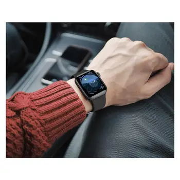 Curea silicon Trupa Pentru Apple Watch 42/44mm 38/40 mm Bratara din Cauciuc Watchbands Curea Cu Snap Design Pentru Iwatch Serie