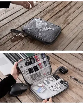 Portabil de Moda, de Călătorie Acasă Digital Bag Cablu de Date Finisare Pachet Incarcator Linie Geanta Mp3 Cască USB flash Drive Pungi de Depozitare