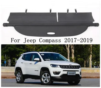 Masina din Spate Portbagaj Cargo Cover Security Shield Ecran nuanta se Potriveste Pentru Jeep Compass 2017 2018 2019