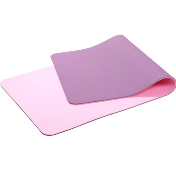 Incepator TPE de culoare dublă yoga mat 6mm fitness mat suport plat yoga mat de protecție a mediului fără gust producător direct