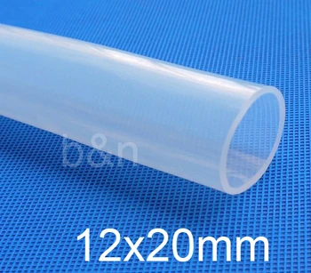 12mm ID 20mm OD Transparent de Calitate Alimentară Uz Medical FDA Cauciuc Siliconic Flexibil Tub / Furtun de silicon tub