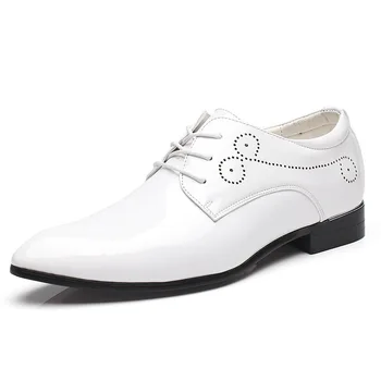 Pantofi eleganți pentru bărbați clasic din piele de Brevet de nunta pantofi barbati office coafor moda italiana barbati pantofi rochie din piele erkek 685