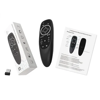 Control de la distanță G10 Voce universal 2.4 G Wireless Air Mouse Microfon, Giroscop IR de Învățare pentru Android tv box H96 Max X96 mini