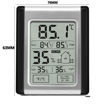 De Înaltă Precizie Digital Termometru Higrometru Interior Termómetro Electronice De Temperatură Și Umiditate Higrometru Stație Meteo
