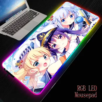 XGZ Gochiusa Fata Anime Mari Mouse Pad Mare Calculator de Gaming Mousepad Anti-alunecare de Cauciuc Natural cu Blocare Marginea Gaming Mouse Mat