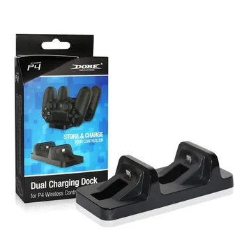 Dual Micro USB Porturi de Încărcare Suport Gamepad Dock Charger Stand + Cablu pentru Sony Playstation Dualshock 4 PS4 Slim Pro Controller