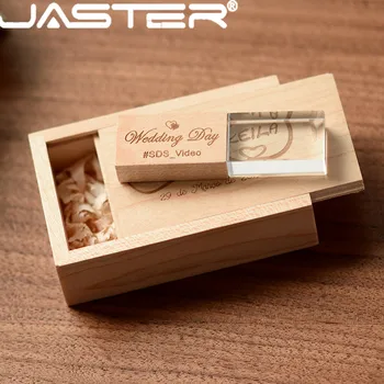 JASTER Cristal plus push-pull cutie de Arțar USB flash drive 4GB 8GB 16GB 32GB 64GB 128GB USB 2.0 usb flash disk drăguț memoria usb
