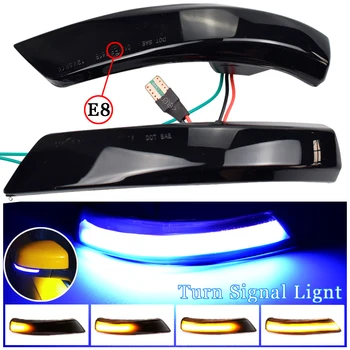 Black Dynamic Lumina de Semnalizare cu LED Oglinda Retrovizoare Secvențială Indicator Lampă de Semnalizare Pentru Ford Focus 2 3 Mk2 Mk3 Mondeo Mk4
