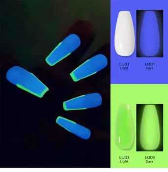 Gel de unghii Kit de Fluorescență Unghii Luminos Extensia Adeziv Set 15ml Cristal Fototerapie Rapidă Lipici Unghii Seturi de Scule TSLM1