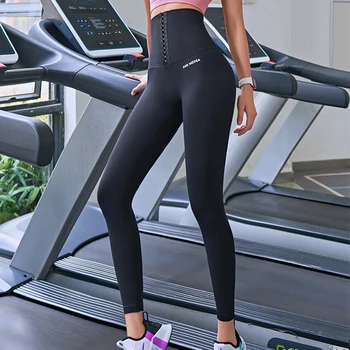Fitness Strans Pantaloni Sport pentru Femei Slăbire Talie Antrenor de Funcționare Jambiere de Control Chilotei Pantaloni de Yoga