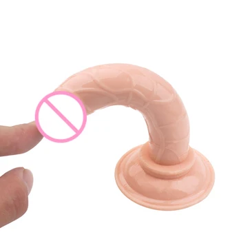 Noi Feminin Realist Masturbari Moale Jelly Vibrator ventuza Puternica False Penis Vagin G-spot Masaj Adult, Erotic, Sex Toy