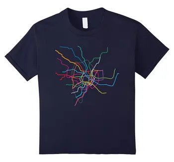 2019 Fierbinte de vânzare de Moda din Tokyo Linii de Metrou Harta, T-Shirt, Tee shirt