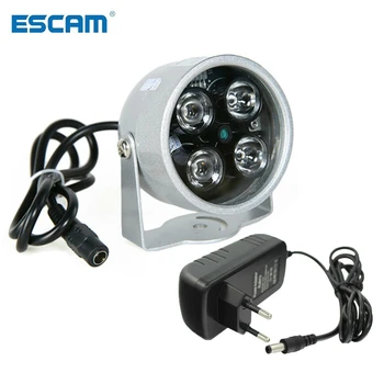 CCTV 4 LED-uri array IR iluminator led Lumina CCTV Infraroșu IR rezistent la apa Viziune de Noapte Pentru Camera de Securitate utilizarea 12V 2A putere