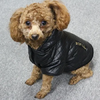 Din piele de animal de companie mic câine haine de iarna Detasabila set de două piese câine haină și sacou cald cu patru picioare hanorac câine îmbrăcăminte îmbrăcăminte pentru animale de companie