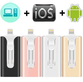 USB Flash Drive USB Pendrive pentru iPhone Xs Max X 8 7 6 iPad 16/32/64/128 GB Memorie Stick USB-Cheie Ifm Pen drive 256GB usb 3.0
