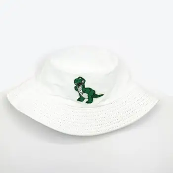 Dinozaur broderie de bumbac Pălărie Găleată Pălărie Pescar călătorie în aer liber pălărie de Soare Capac Pălării pentru copil bărbați Femei