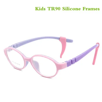 TR90 Silicon Student Rama de Ochelari pentru Copii Miopie Ambliopie Ochelari de vedere Optic Copii, rame de Ochelari Pentru Baieti Fata
