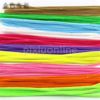 100buc/lot J6343 Colorate Amestecate Sârmă de Fier Acoperite cu Scame Jucarii pentru Copii, Folosind Filtru de Piese