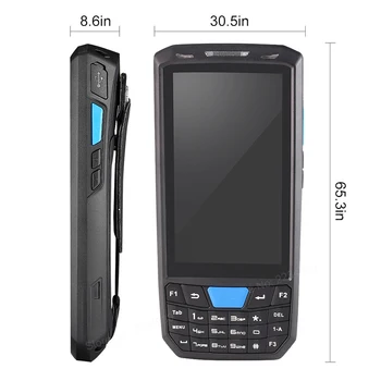 4G LTE android portabil PDA 1D/2D cititor de cod de bare fără fir wi-fi/bluetooth/Gps scanner de coduri de bare mobile colector de Date