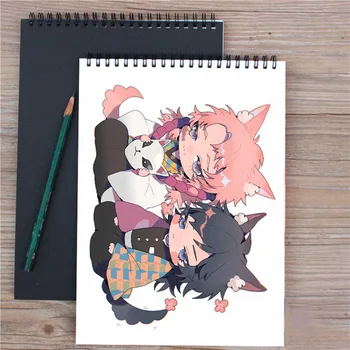 A4 Anime Demon Slayer Hârtie Acuarelă Carte Schiță Portabil Schite Graffiti Schiță De Mână Pictura Notebook