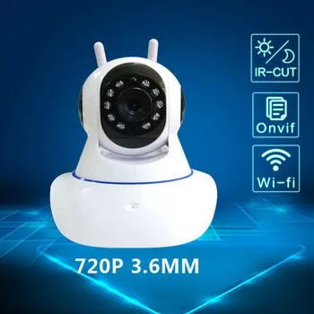 Limita 50pcs stoc 720P P2P acasă de securitate wifi IP PTZ Camere de 1MP două căi audio wireless, Camere IP