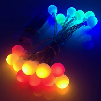 Feimefeiyou Multi Color 20 Minge de led-uri Culoare LED Cu 16ft Corelate LED Mingea Șir de Lumini Ambianță de Iluminat Pentru Halloween