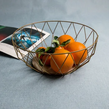 Minimalist Modern, coș cu fructe stil European living tava de fructe de uz casnic fier de artă bol de fructe gustare tava creative acasă stor