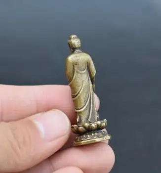 China seiko sculptură în bronz Pur Sakyamuni Buddha statuie mică