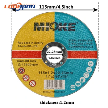 115 mm Disc de Tăiere Metal Roata Rășină Cerc de Tăiere Polizor Tăiat Roți de Fier Țeavă de Oțel Bar 115x22.23x1.2mm 5-50Pcs