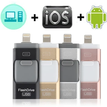 USB Flash Drive Pentru iPhone X/8/7/7 Plus/6/6s/5/SE/ipad OTG Pen Drive HD Memory Stick 8GB 16GB 32GB 64GB 128GB Pendrive usb 3.0