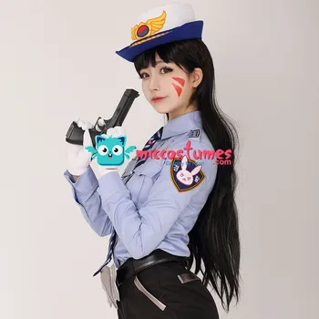D. Va Hana Melodie Uniformă De Poliție Ofițer De Cosplay Costum Femei Uniformă De Poliție