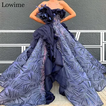 2020 turc Couture Speciale Rochie de Bal Lung O-Linie Strapless vestidos de fiesta de noche Concurs Rochie de Celebritate pe Covorul Rosu