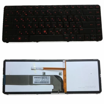 NOU rus Pentru HP Pavilion DM4-3000 DM4-3100 DM4T-3000 DV4-3000 DV4-3100 DV4-3200 Tastatură de culoare neagră, cu Cadru si cu iluminare de fundal roșu Cuvânt