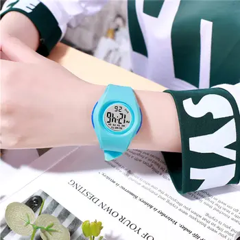 Fete Ceasuri Copii SYNOKE Brand de Înaltă Calitate rezistent la apa 50M Curea din Silicon de culoare Roz Ceas de mana Copii Sport Watch de Student Ceas