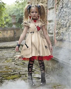 Costum De Halloween, Mireasa Fantoma Păpuși Voodoo Costume Fete Femei Medieval Vampir Cosplay Dress Groază Înfricoșător Petrecere De Îmbrăcăminte