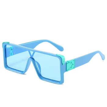 Moda all-in-one ochelari de Soare Noi Bărbați Femei Pătrat Mare Cadru Ochelari de Soare Europene American Retro Gradient de Ochelari de soare UV400