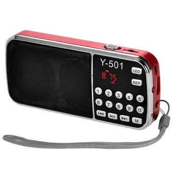 Y-501 Digital Audio Portabil LCD Digital Radio FM Difuzor USB Mp3 Player de Muzică
